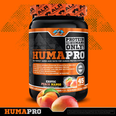 ALR Humapro powder texture and color on surface for premium vegan protein