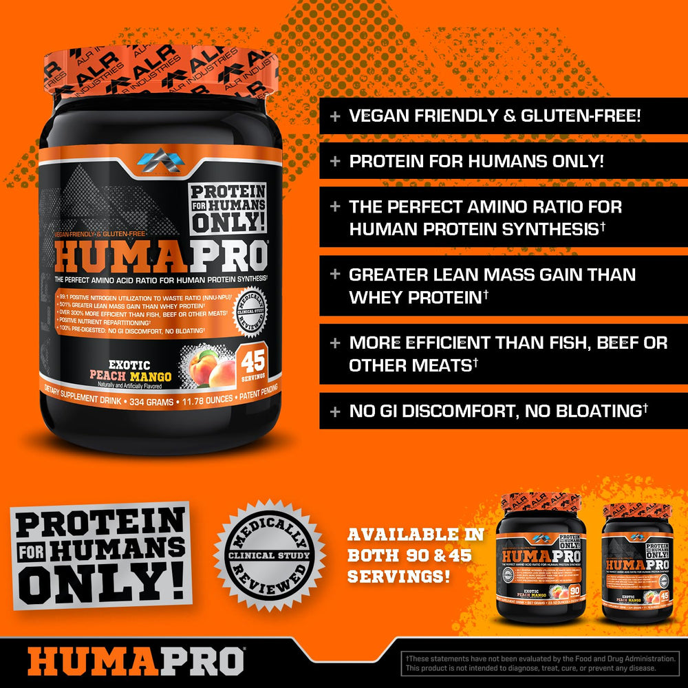ALR Humapro serving scoop included for accurate daily intake