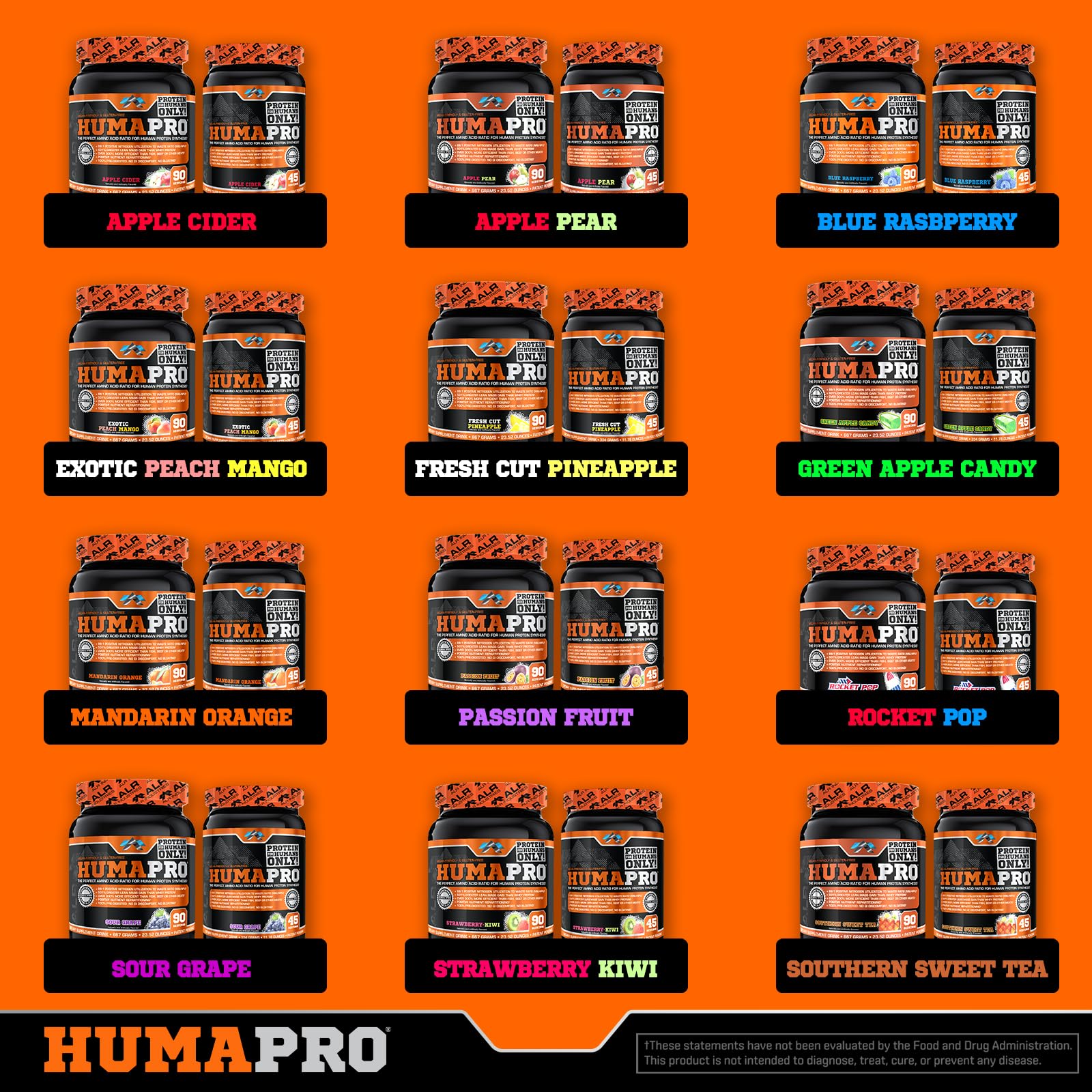 ALR Humapro vegan-gluten-free label highlighting clean, plant-based nutrition