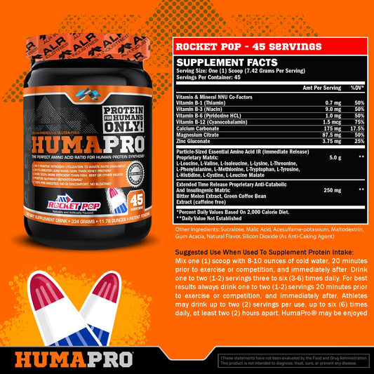 ALR Industries Humapro scoop measure shows precise serving for efficient intake.