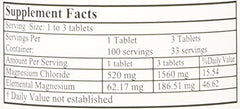 Alta Health Magnesium Chloride 100 dosage instruction graphic for daily use.
