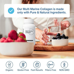 Gluten-free, dairy-free, soy-free label on ALTAGAMMA bottle
