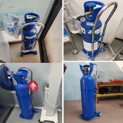 Altovexis gas cylinder cart supports various gases for home or facility use.