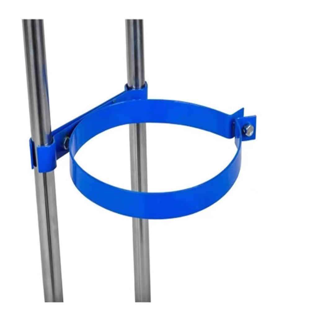 Altovexis walker-friendly cylinder cart fits snugly against cylinders on a walker.