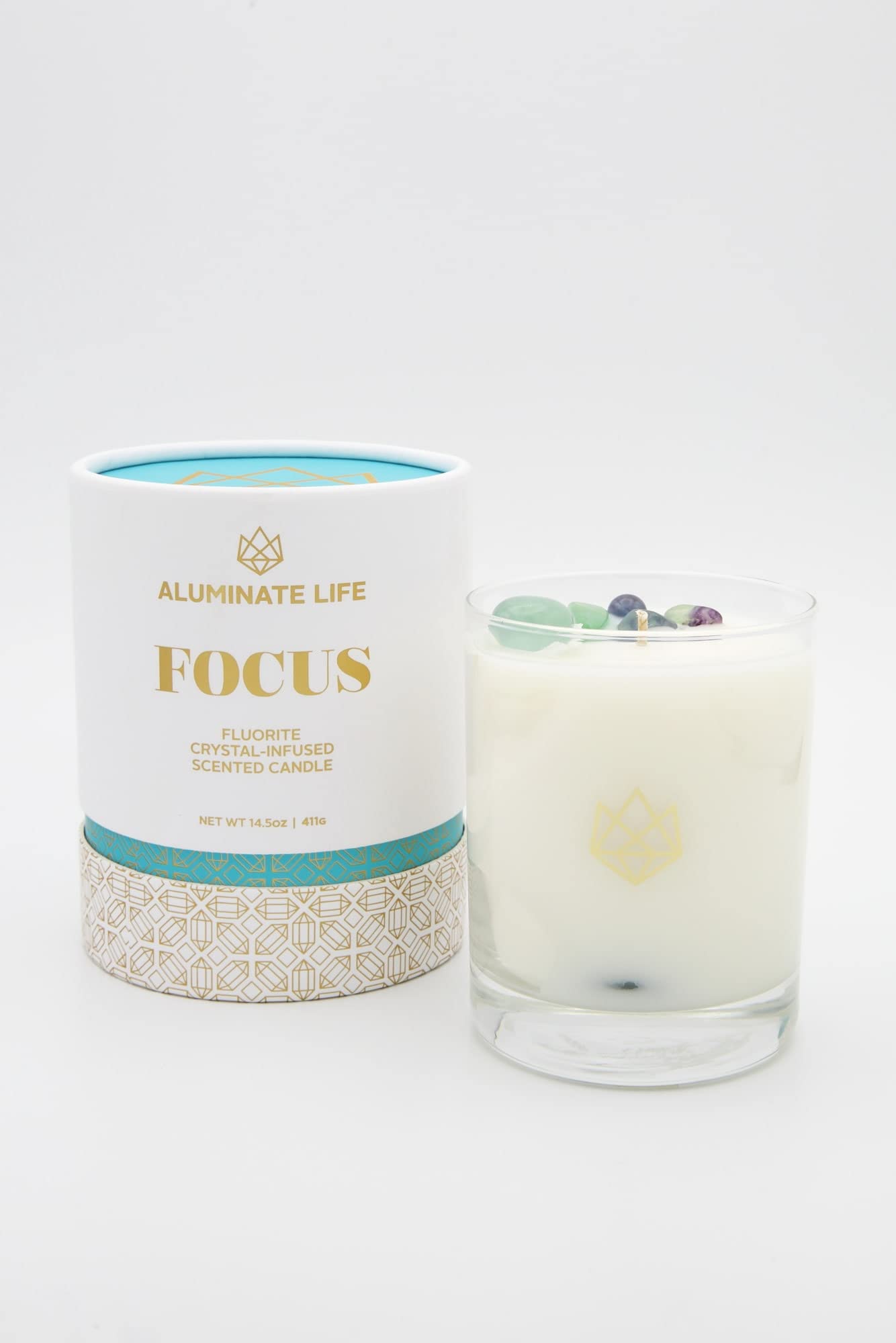Aluminate Life orange-ginger-ylang-ylang-lavender scent brightens workspace