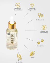 Aluminate Life 1 oz dropper vial for easy pulse point application.