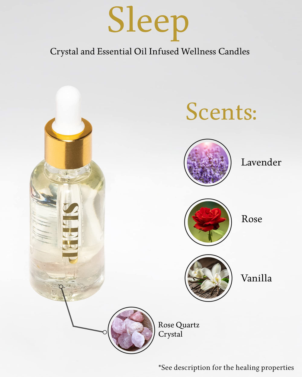 Aluminate Life premium essential oils diluted in coconut oil; vegan and cruelty-free.