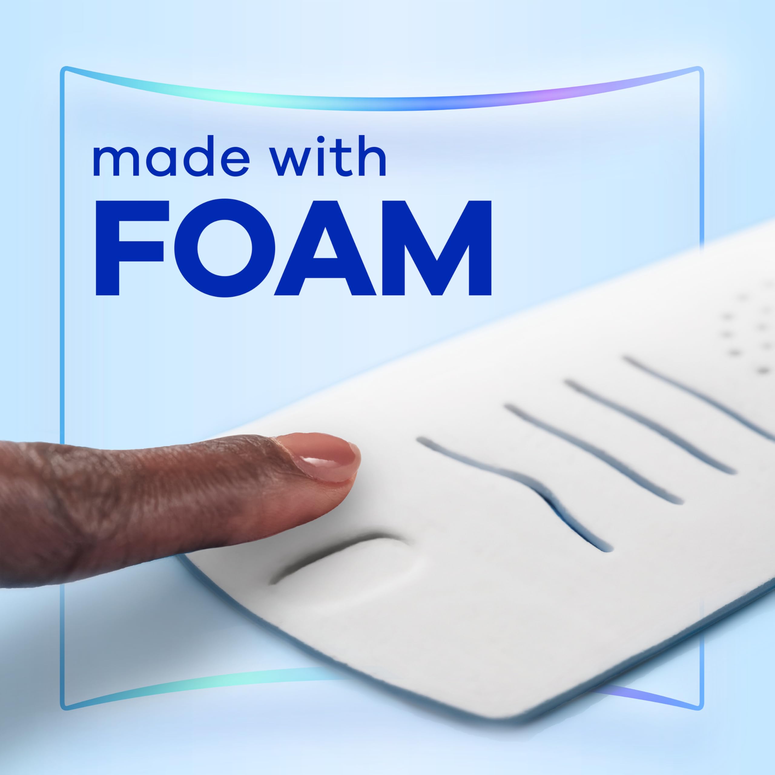Always Infinity body-conform foam pads contour to your curves for comfort.