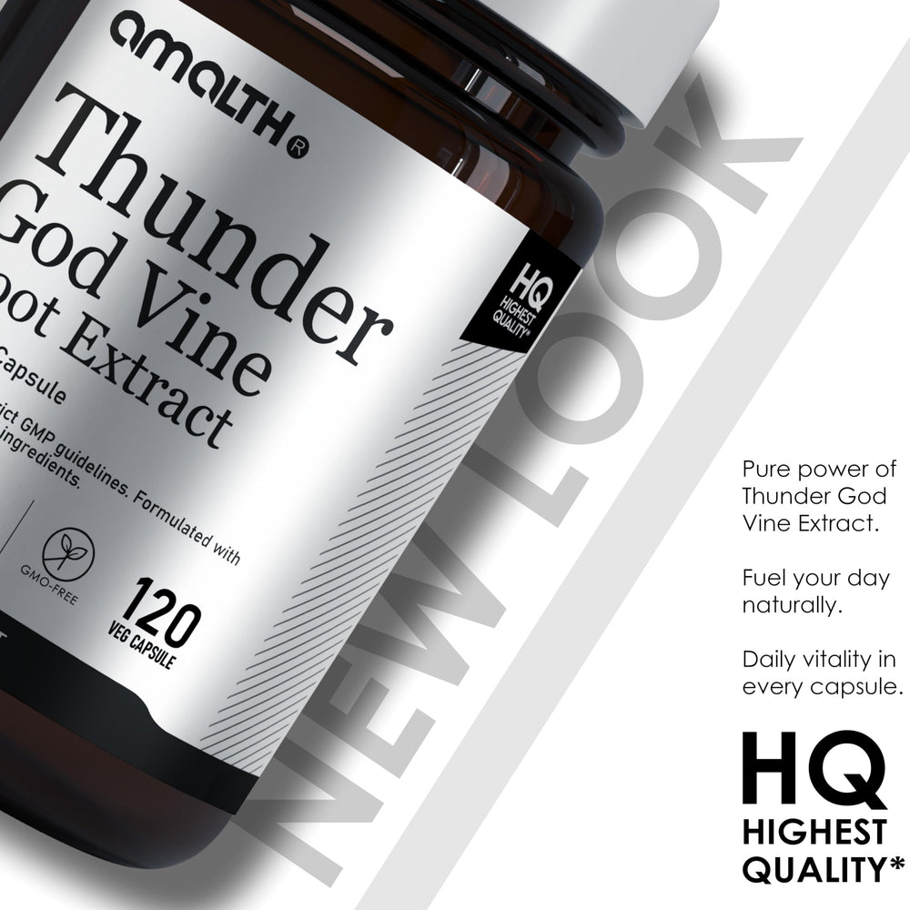 AMALTH Thunder God Vine capsules bottle, ready for your daily supplement routine.