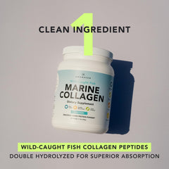 AMANDEAN unflavored collagen powder blends seamlessly into beverages.