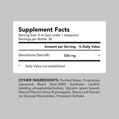 AMANDEAN Setria Glutathione liquid 500mg emphasizes high absorption potential