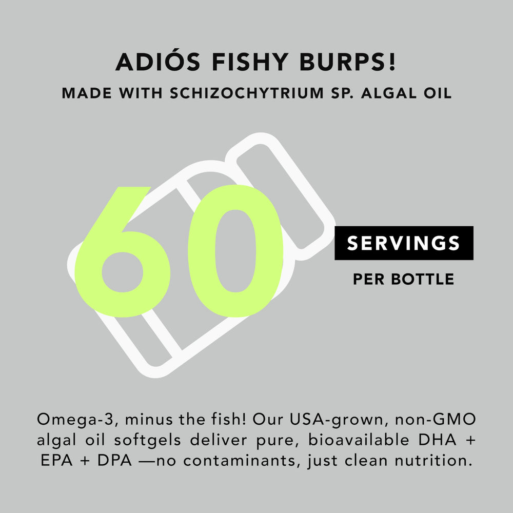 AMANDEAN Vegan Omega-3 joint health closeup—mobility support.