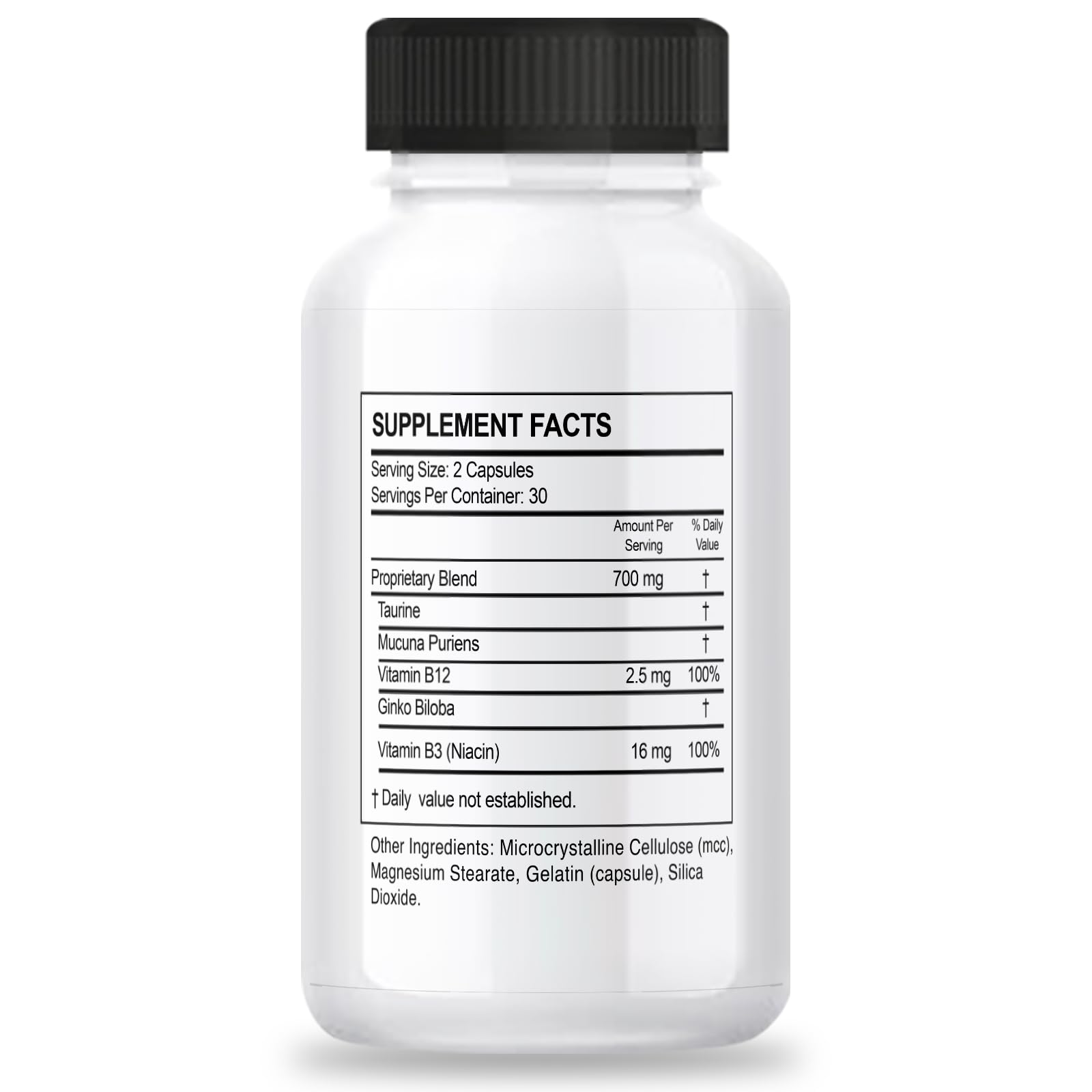 Amapola Clearer capsules closeup highlighting convenient single-bottle dosing.