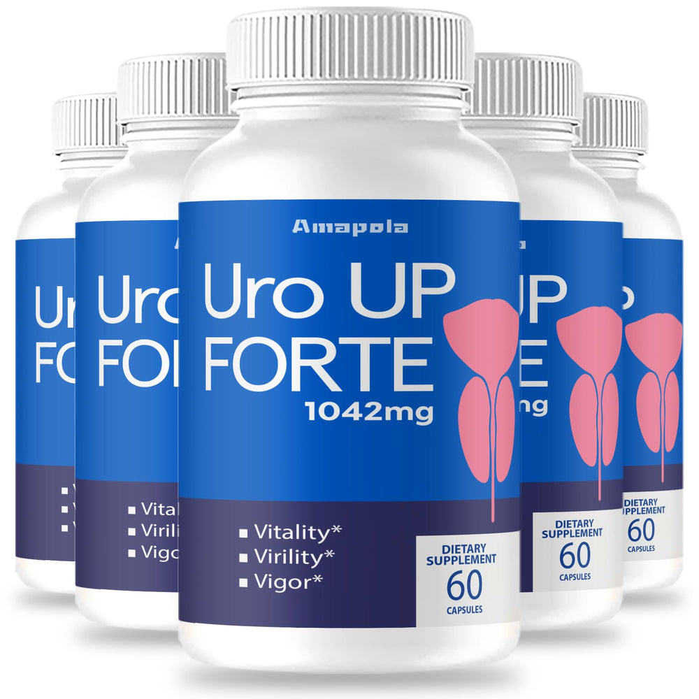 Amapola URO Up Forte bottle with a clean label for daily wellness support.