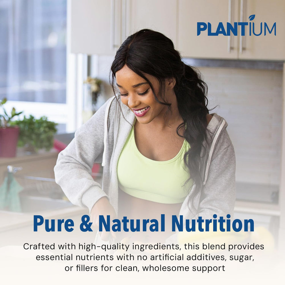 AMAXI Plantium Total Nutrition in kitchen setup for on-the-go nutrition.