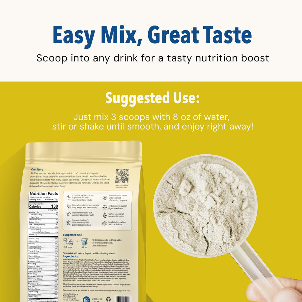 AMAXI Plantium Total Nutrition probiotics icon supporting gut-friendly nutrition.