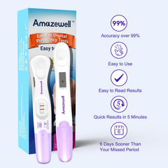 Amazewell digital test sound alerts guide you through testing.