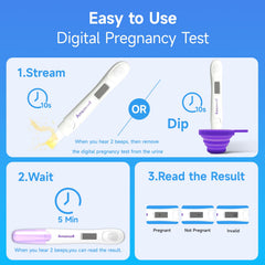 Amazewell two early-pregnancy tests ready for quick home results.