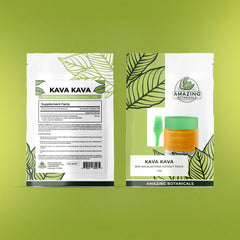 Amazing Botanicals Kava Kava paste night-use setup suggests calming routine.