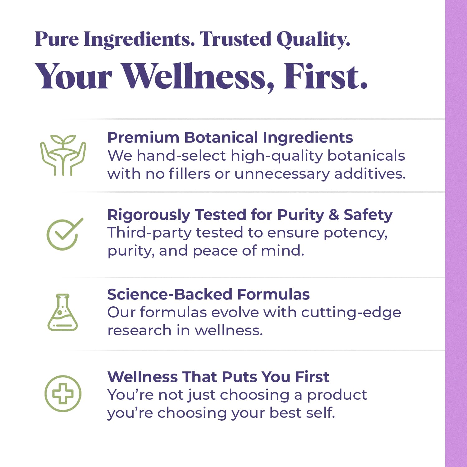Amazing Botanicals Vegan Non-GMO mark on container.