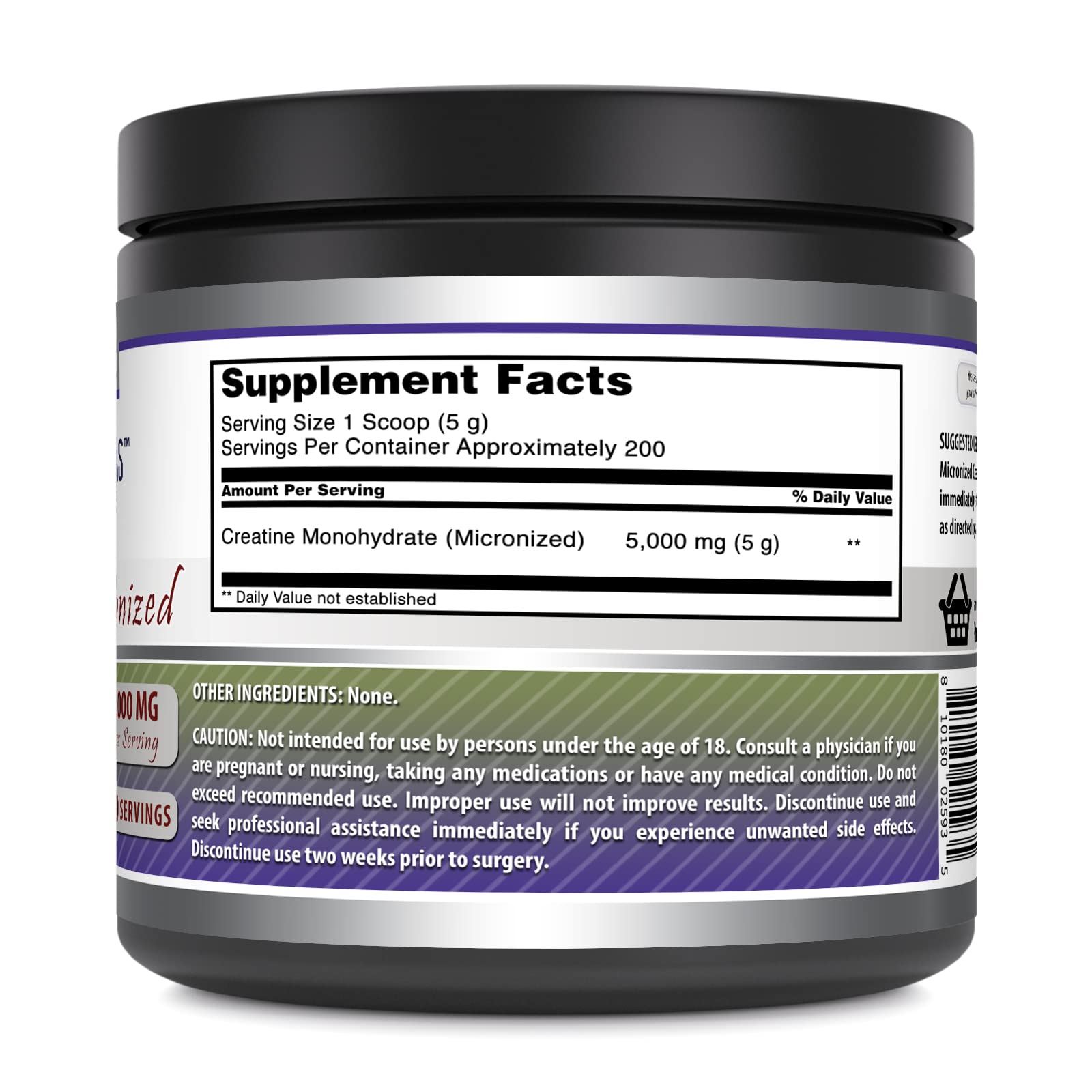 Amazing Formulas creatine monohydrate powder scoop ready for pre- or post-workout blends.
