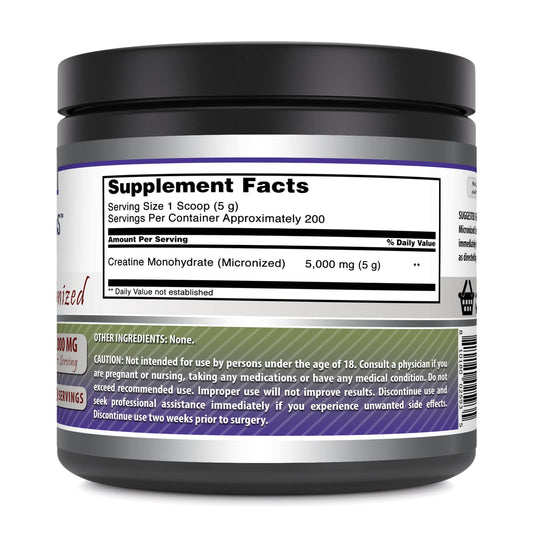 Amazing Formulas creatine monohydrate powder scoop ready for pre- or post-workout blends.