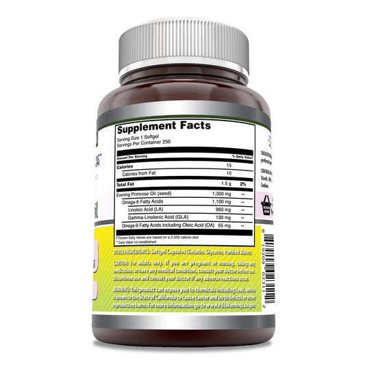 Amazing Formulas Evening Primrose Oil softgel close-up highlighting texture and quality