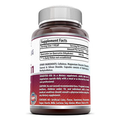 Amazing Formulas Quercetin 500 mg capsules close-up, vegan capsules for daily supplement
