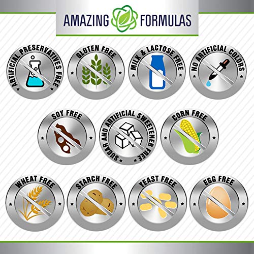 Amazing Formulas USA-made creatine powder container on kitchen counter.