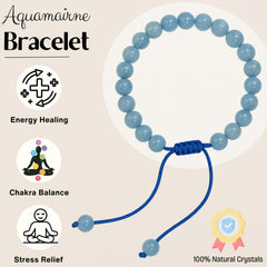Amazing Gemstone adjustable closure for a personalized fit.