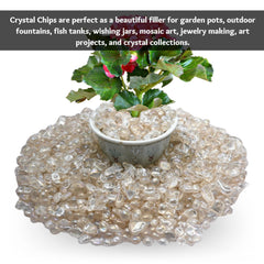 Amazing Gemstone Angel Aura quartz chips for fountain decor and display.