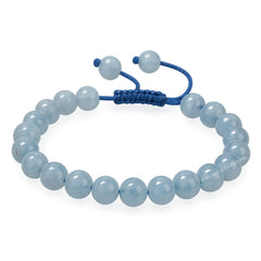 Amazing Gemstone aquamarine beads close-up, natural color and subtle shimmer.