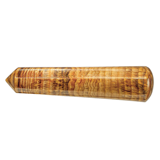 Amazing Gemstone Aragonite Wand in use for pelvic relaxation