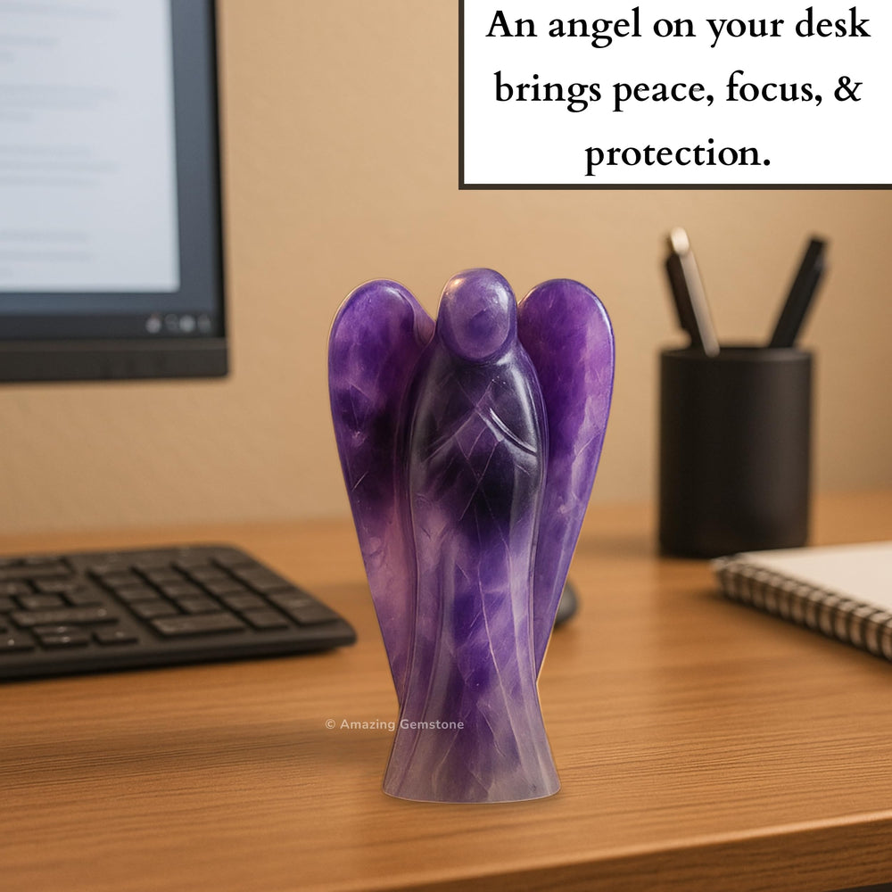 Amazing Gemstone Authenticity certificate accompanying the crystal angel