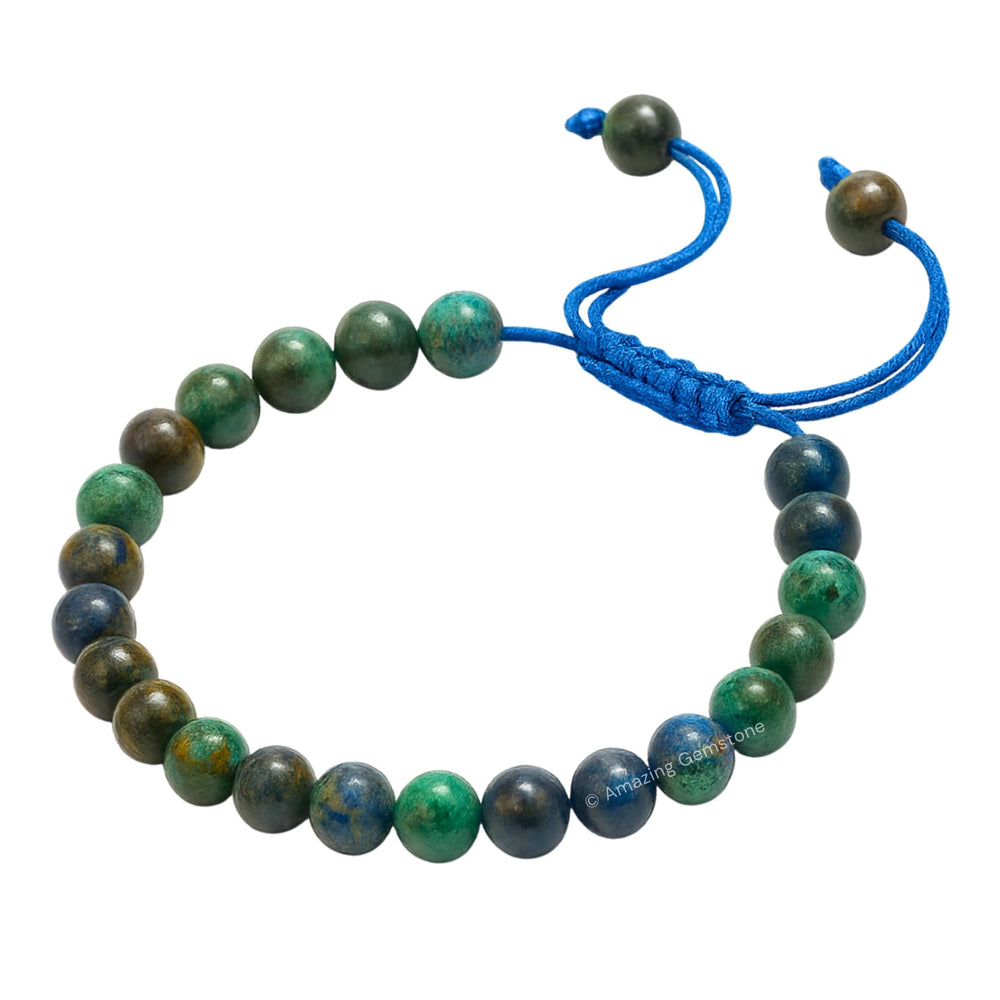 Amazing Gemstone Azurite Bracelet adjustable fit for comfort and versatility.