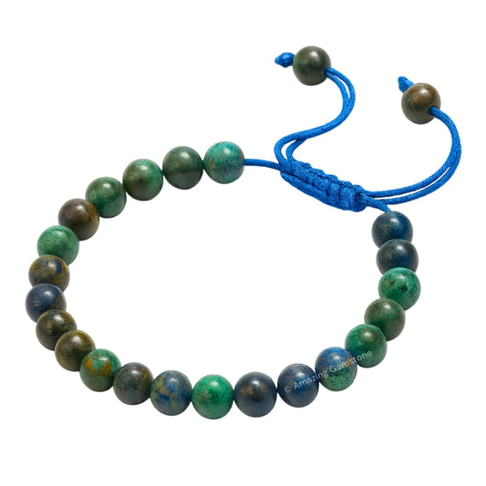 Amazing Gemstone Azurite Bracelet adjustable fit for comfort and versatility.