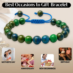 Amazing Gemstone Azurite Bracelet grounding vibes for casual outfits.
