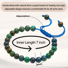 Amazing Gemstone Azurite Bracelet easy-care and durable for daily wear.