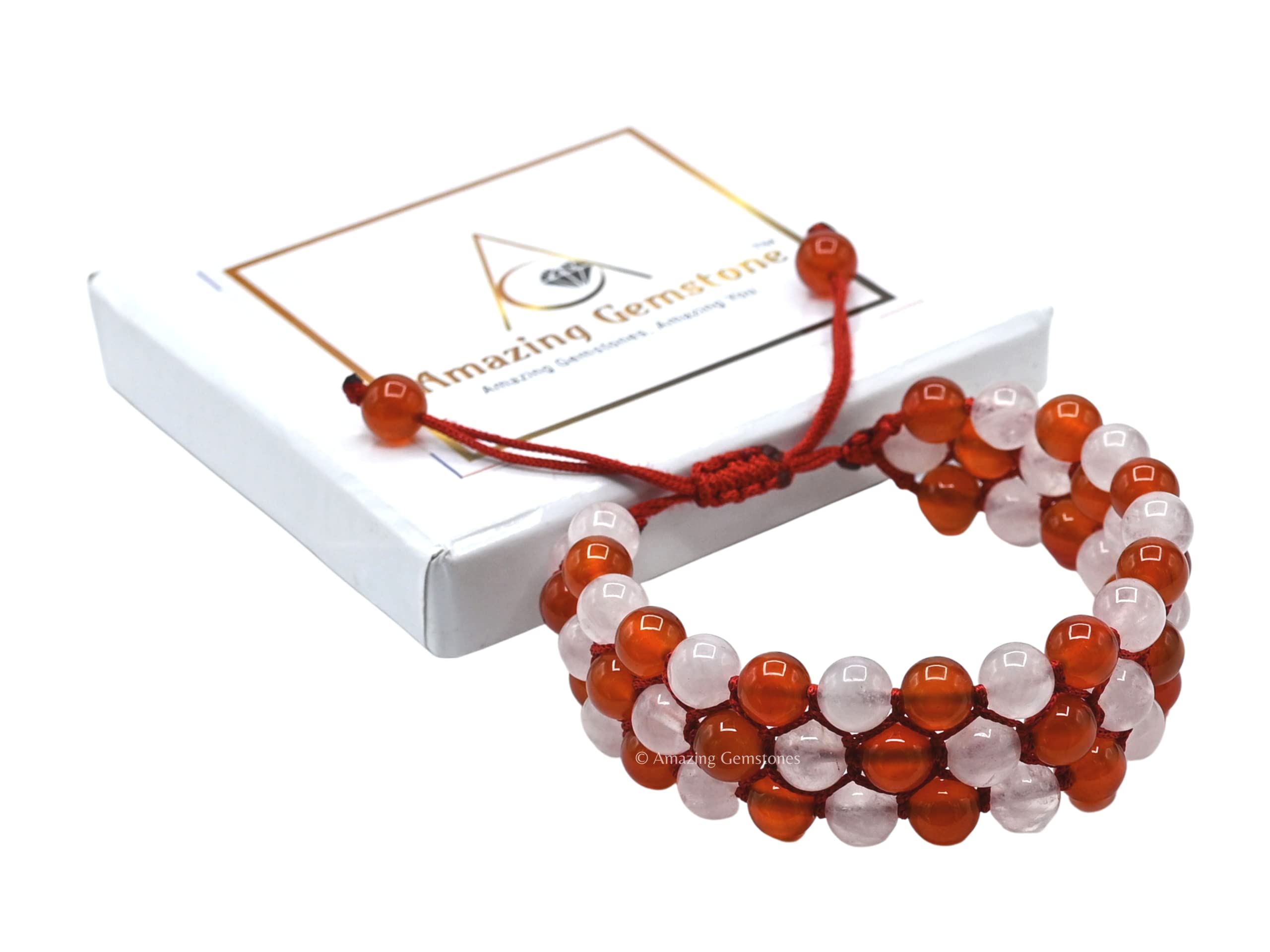Amazing Gemstone bracelet on wrist offers stylish, calming vibe