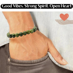 Amazing Gemstone Chrome Diopside Bracelet includes authenticity certificate for peace of mind.