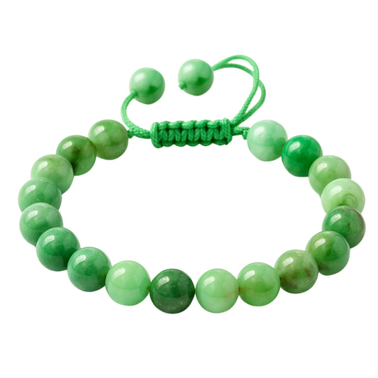 Amazing Gemstone Chrysoprase bracelet with 8mm beads for everyday wear and grounding style.