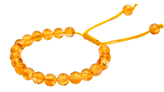 Amazing Gemstone Citrine Bracelet closeup beads for everyday grounding