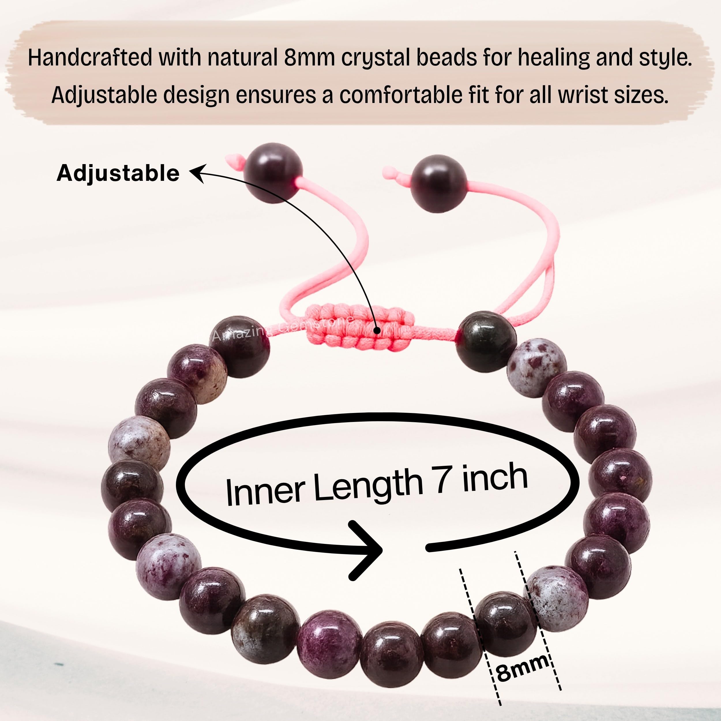 Gift-ready Amazing Gemstone Eudialyte Bracelet suitable for special occasions.