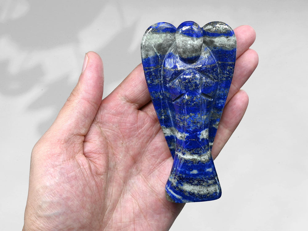 Amazing Gemstone lapis lazuli angel hand-sorted quality emphasizes authentic craftsmanship