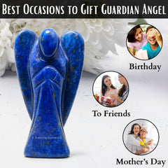 Amazing Gemstone lapis lazuli angel Mother’s Day gift idea and keepsake