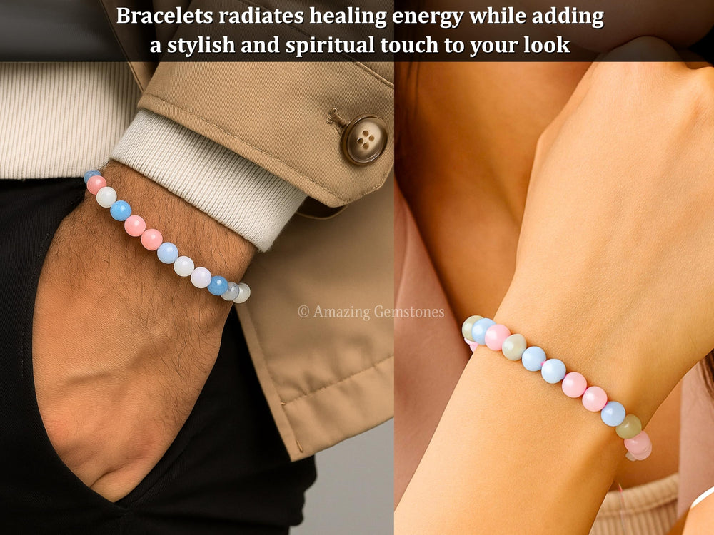 Amazing Gemstone Morganite bracelet gift-ready for occasions like birthdays or anniversaries.