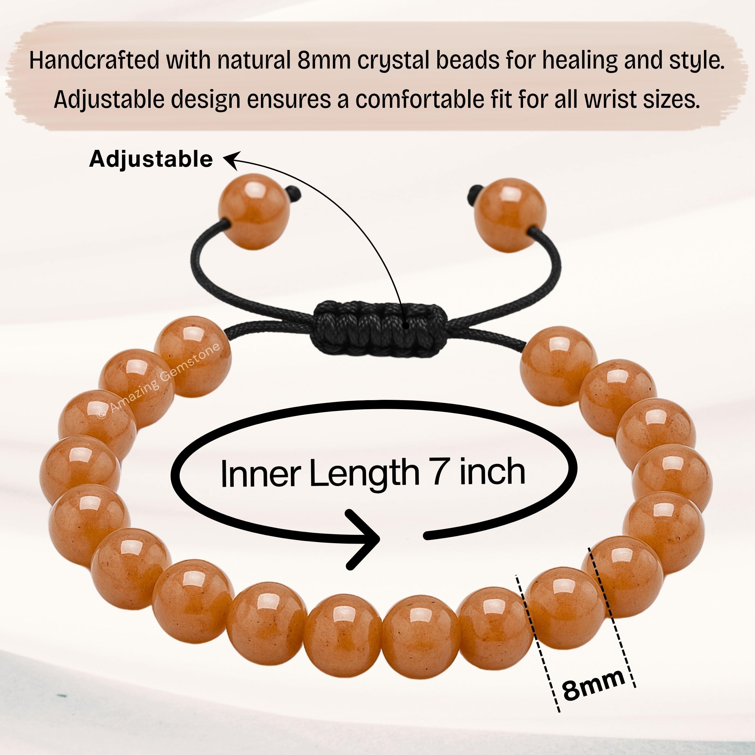 Amazing Gemstone Sunstone Bracelet in gift-ready box for special occasions.