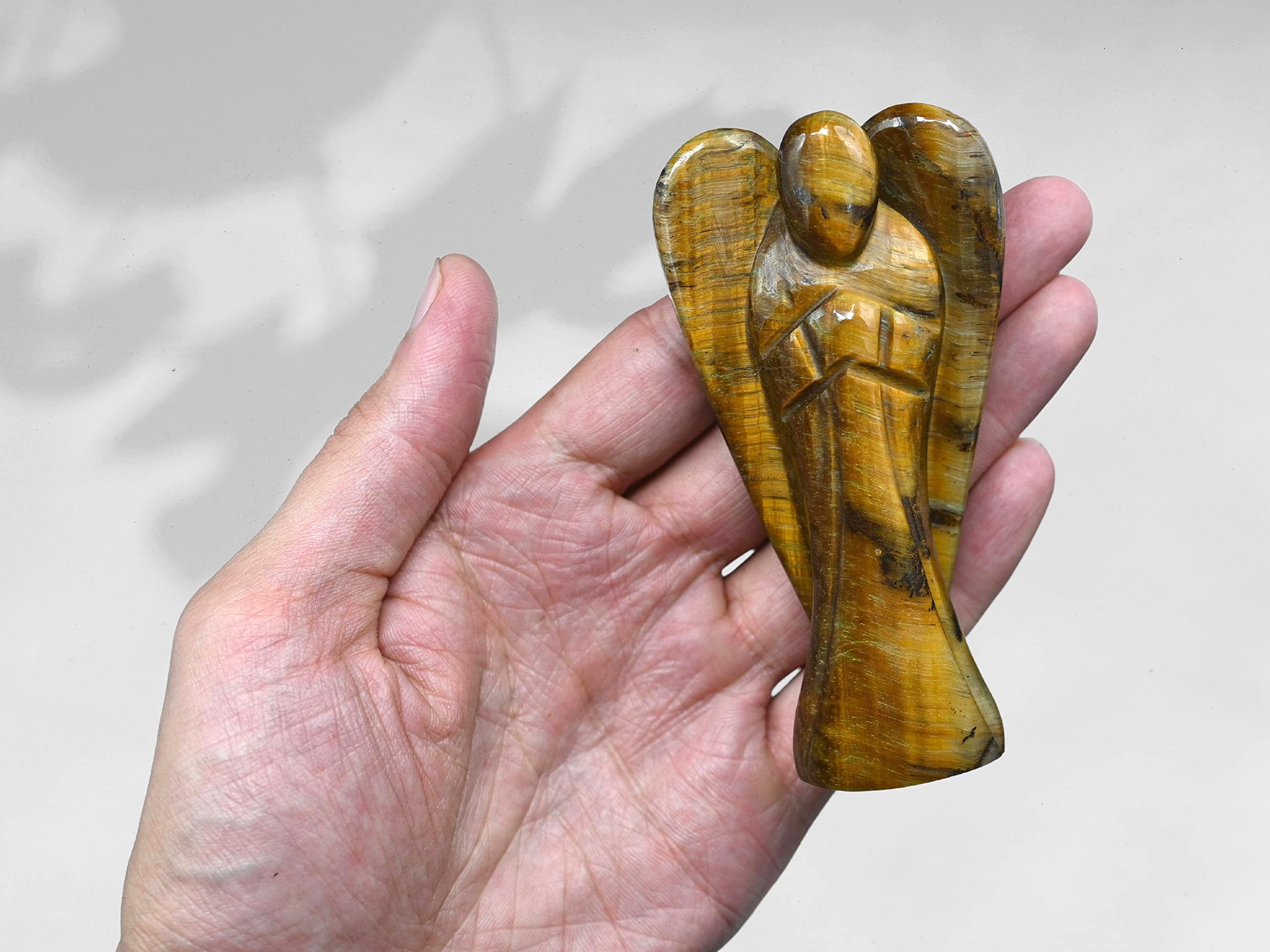 Gift-ready packaging for Amazing Gemstone Tiger Eye Angel