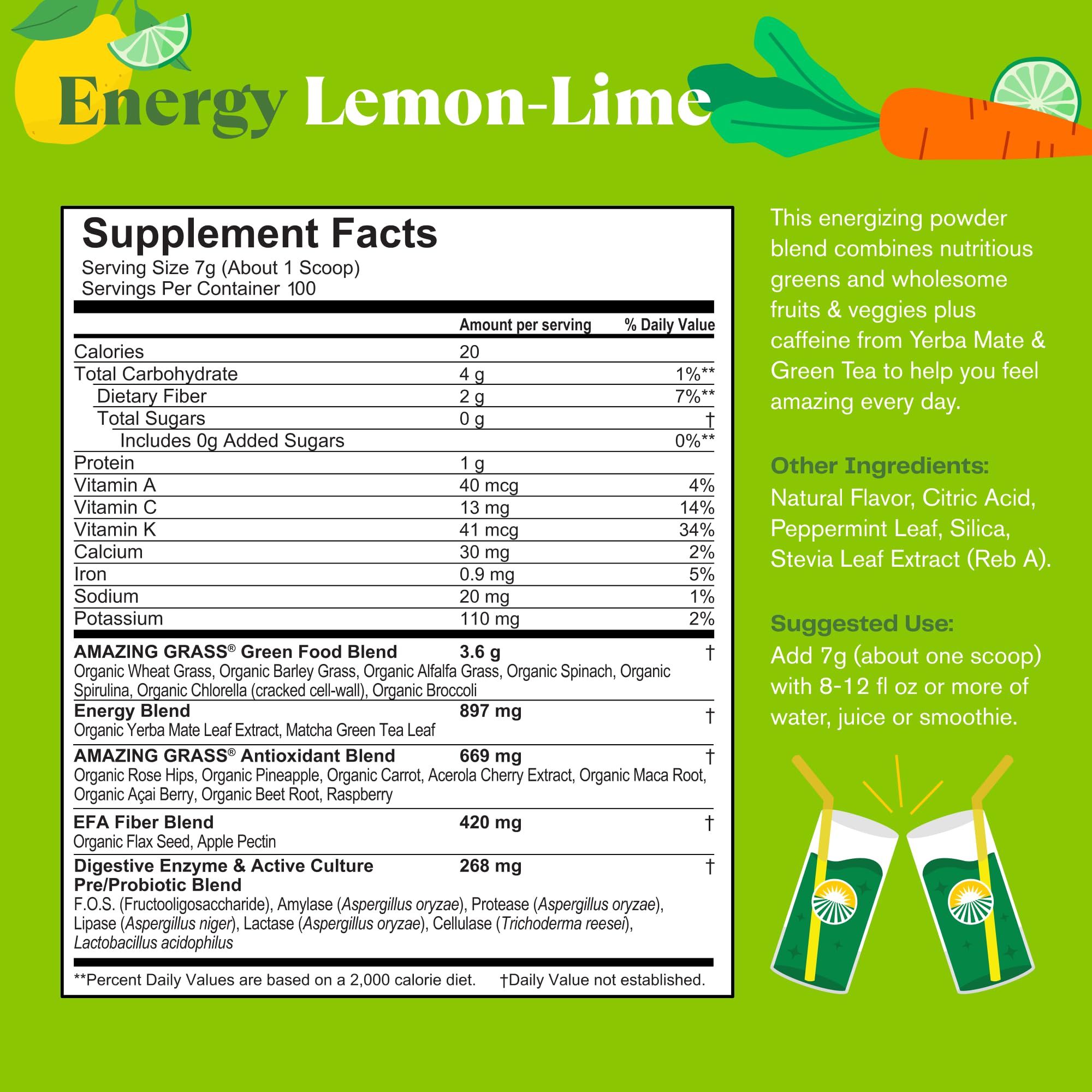 Amazing Grass Green Superfood Energy beet root powder in blend