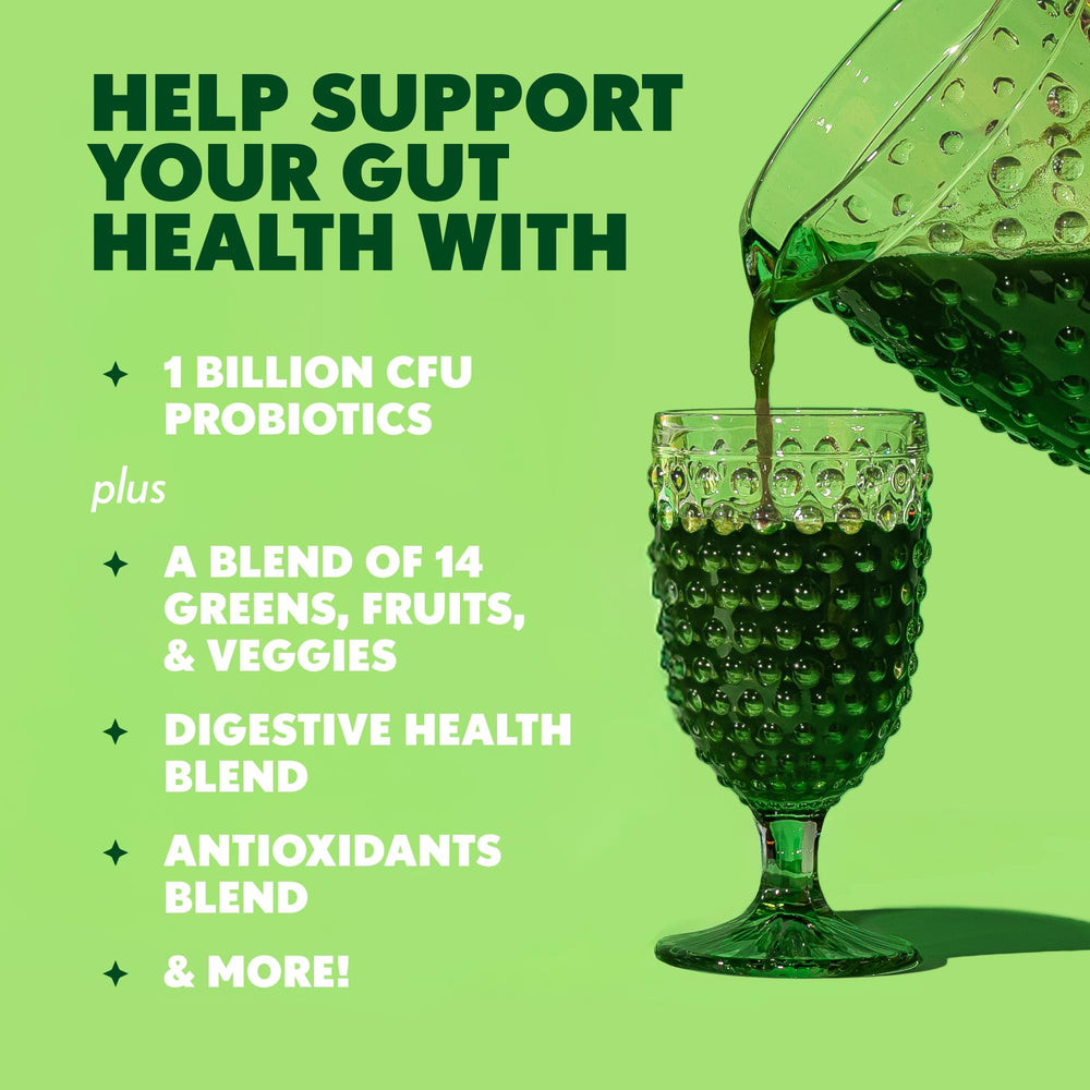 Amazing Grass Greens Blend digestive enzymes support mixability in drinks